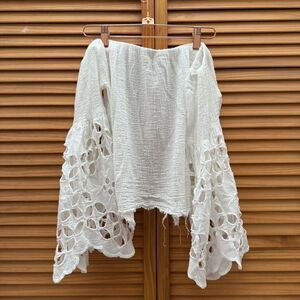 Free people FP One off the shoulder white top size small